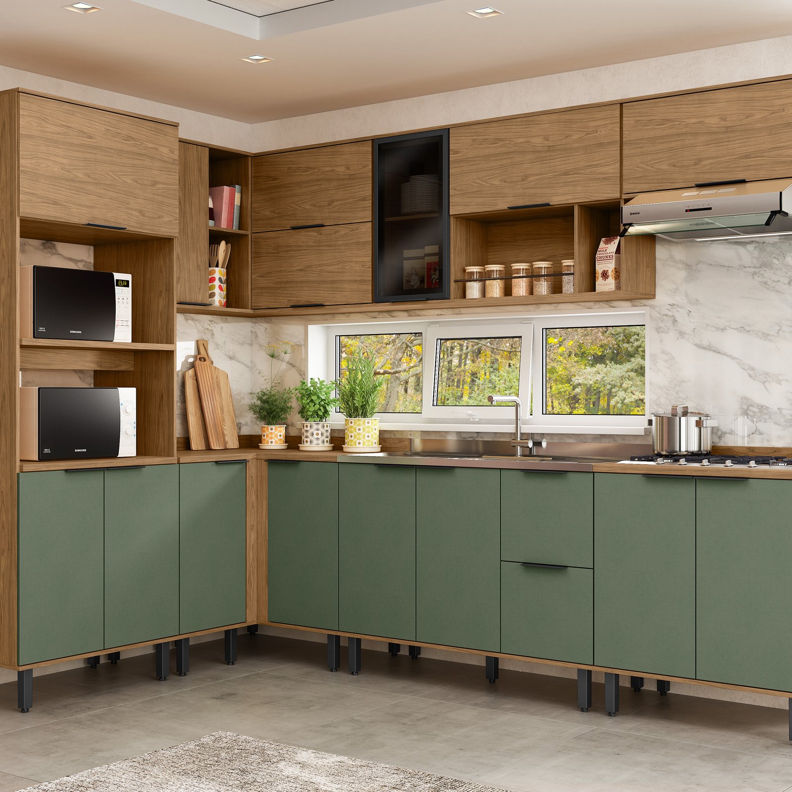 _0001_MX - Fundo - Toscana - Cozinha 1 - 4 - Freijo - Jade