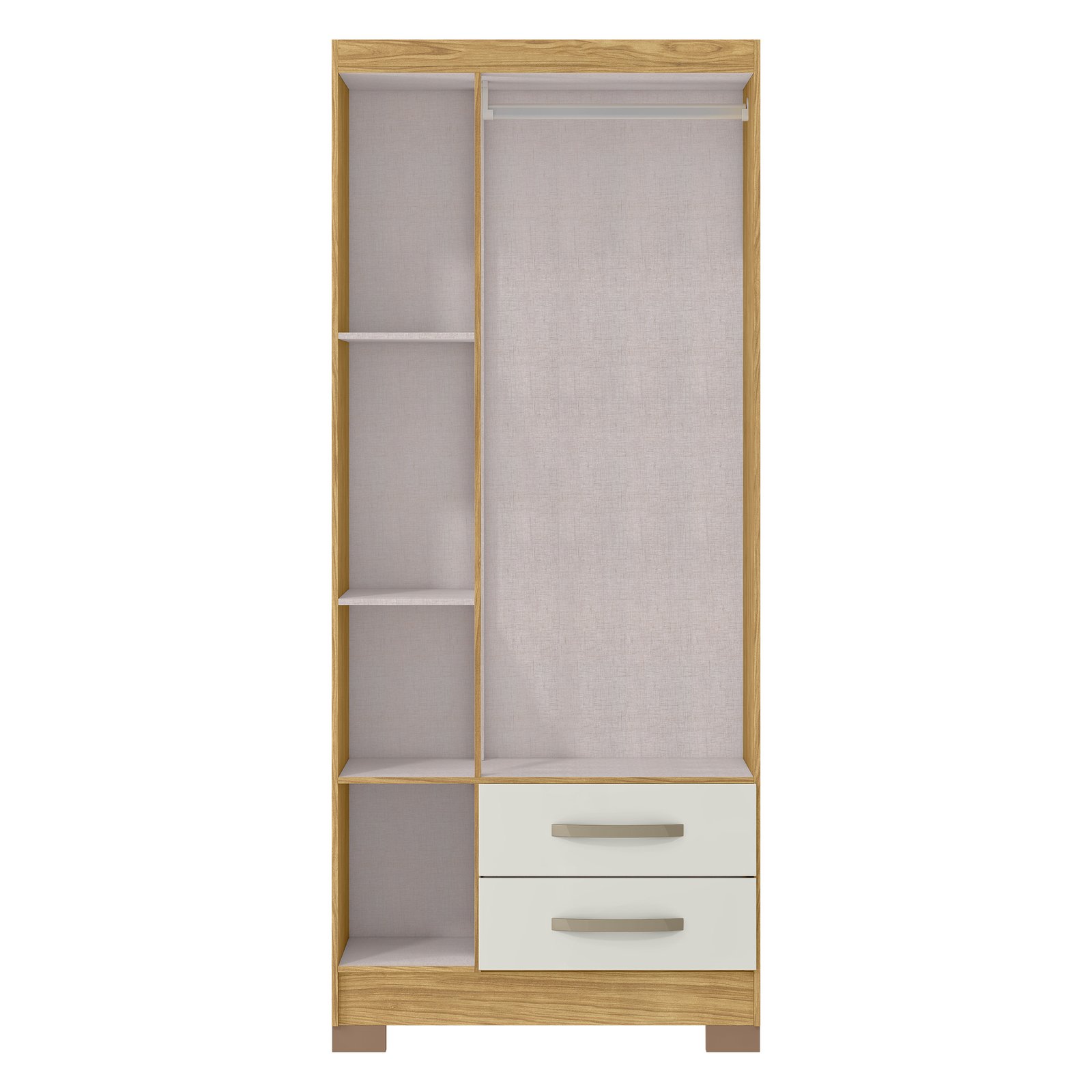 2000_0000_MX Moveis - Fundo Vazio - Roupeiro Santiago 3 Portas - Marrocos+OffWhite