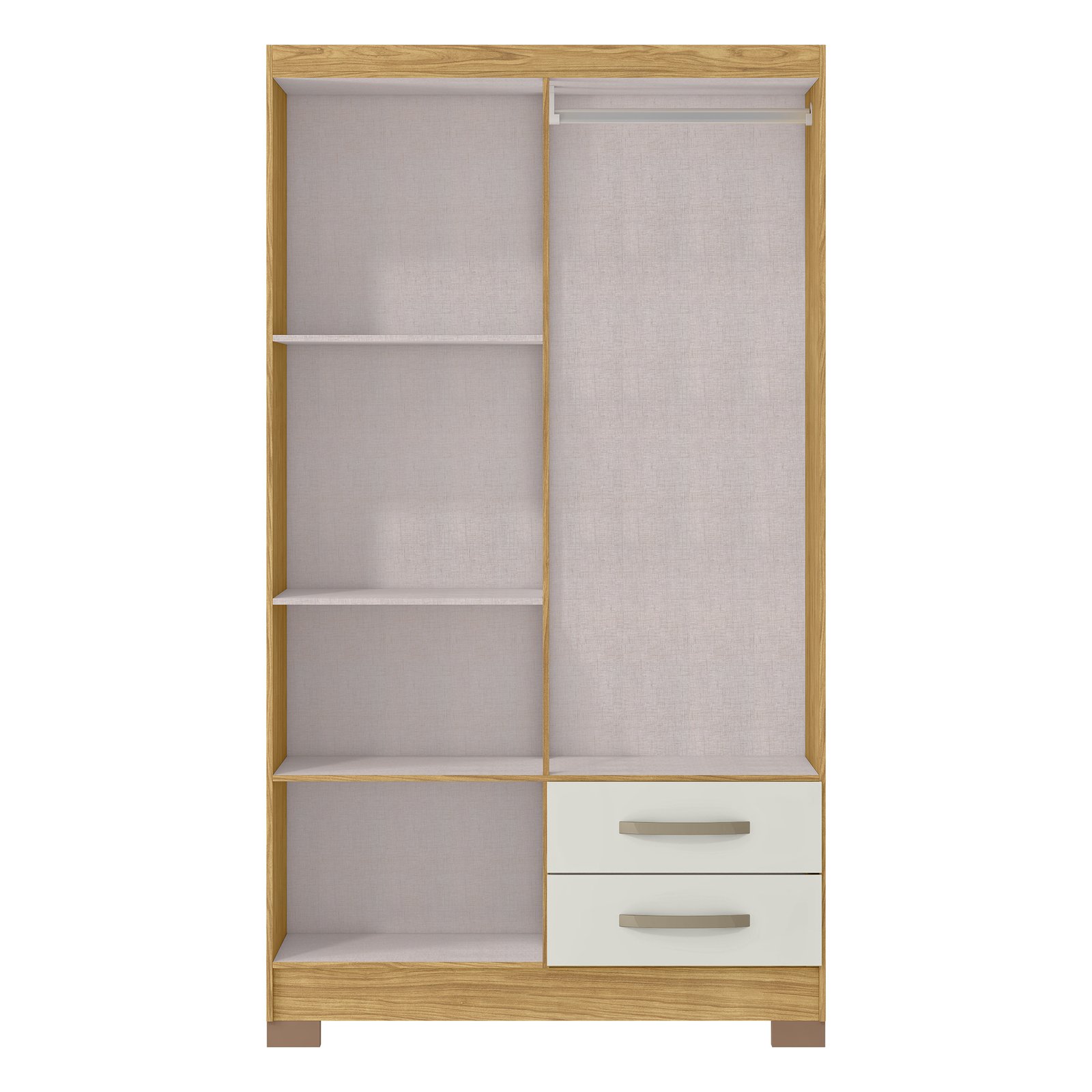 2000_0000_MX Moveis - Fundo Vazio - Roupeiro Santiago 4 Portas - Marrocos-OffWhite