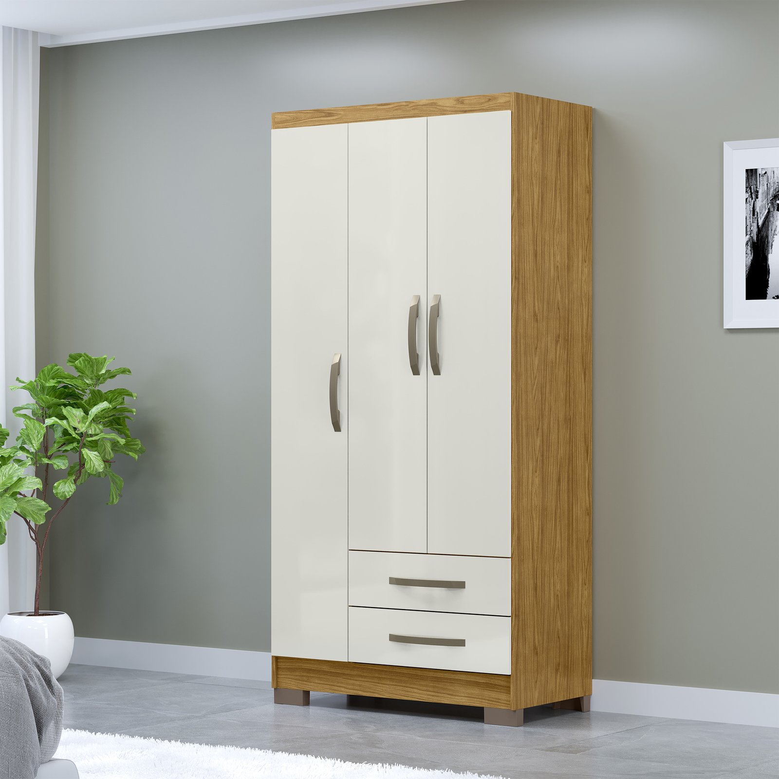 2000_0002_MX Moveis - Ambiente - Roupeiro Santiago 3 Portas - Marrocos+OffWhite - Total