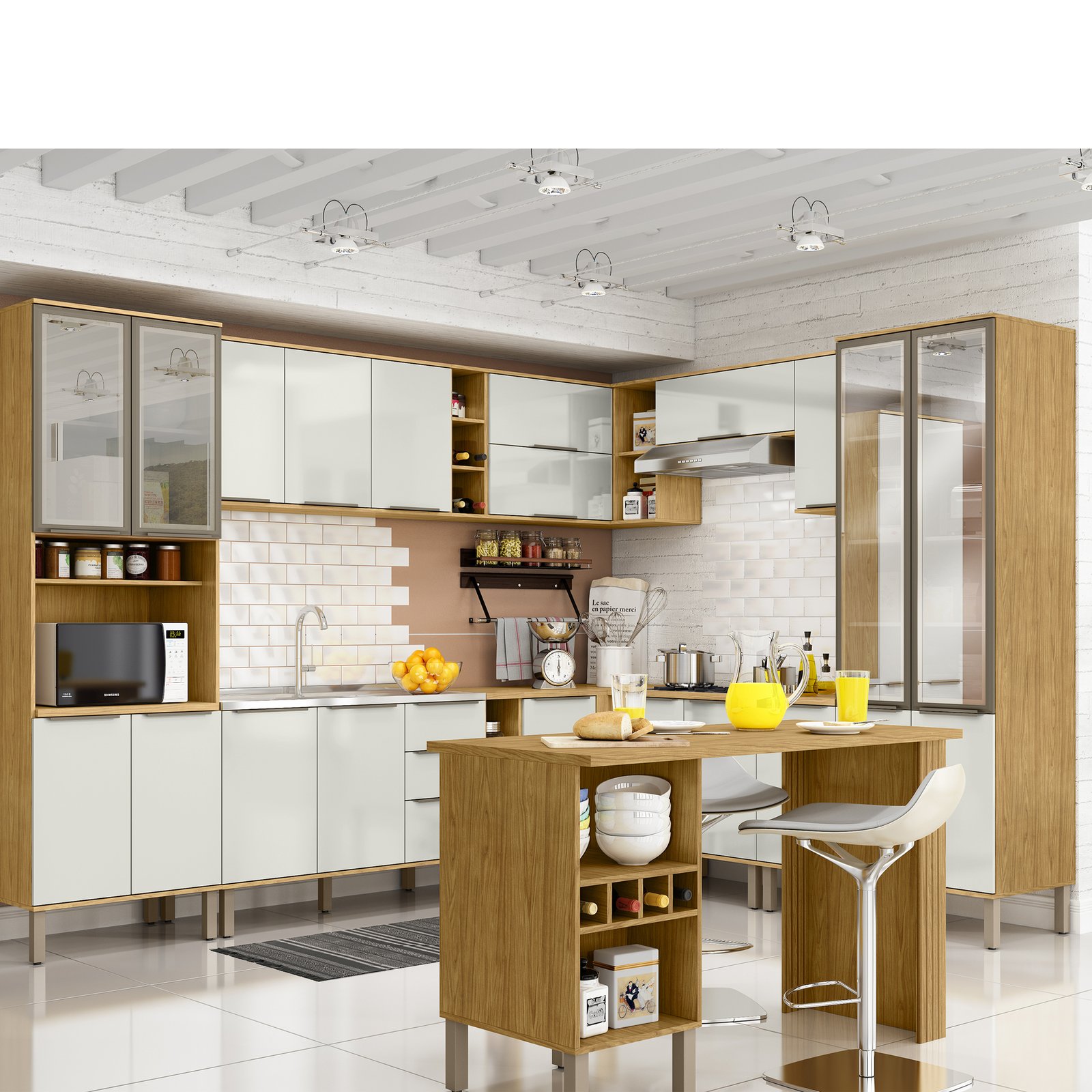 MX - Ambiente - Cozinha Verace - Marrocos - Off-White - Conjunto Completo