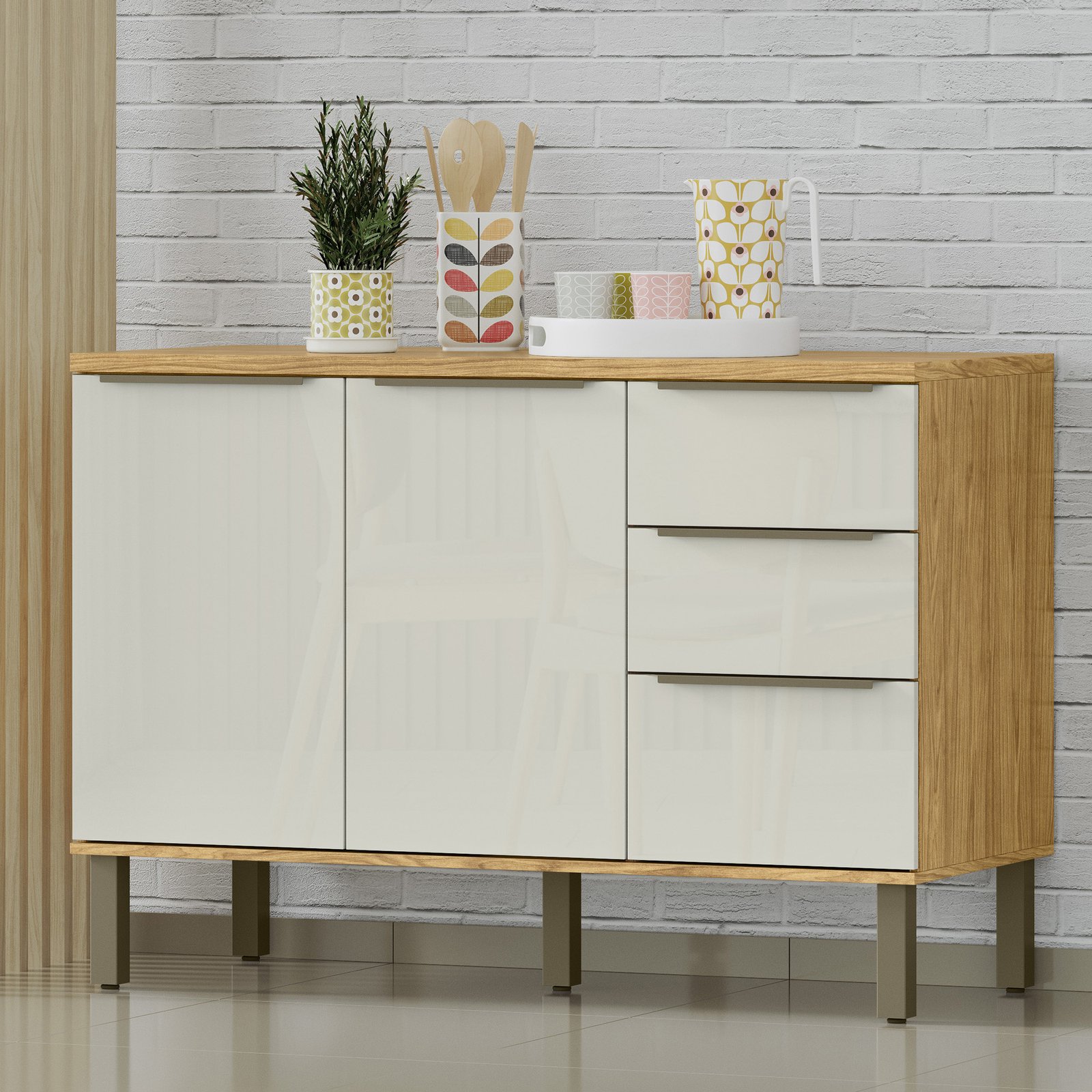 MX - Ambiente Individual - Aéreo 1200+Vidros Basculante - Marrocos+OffWhite