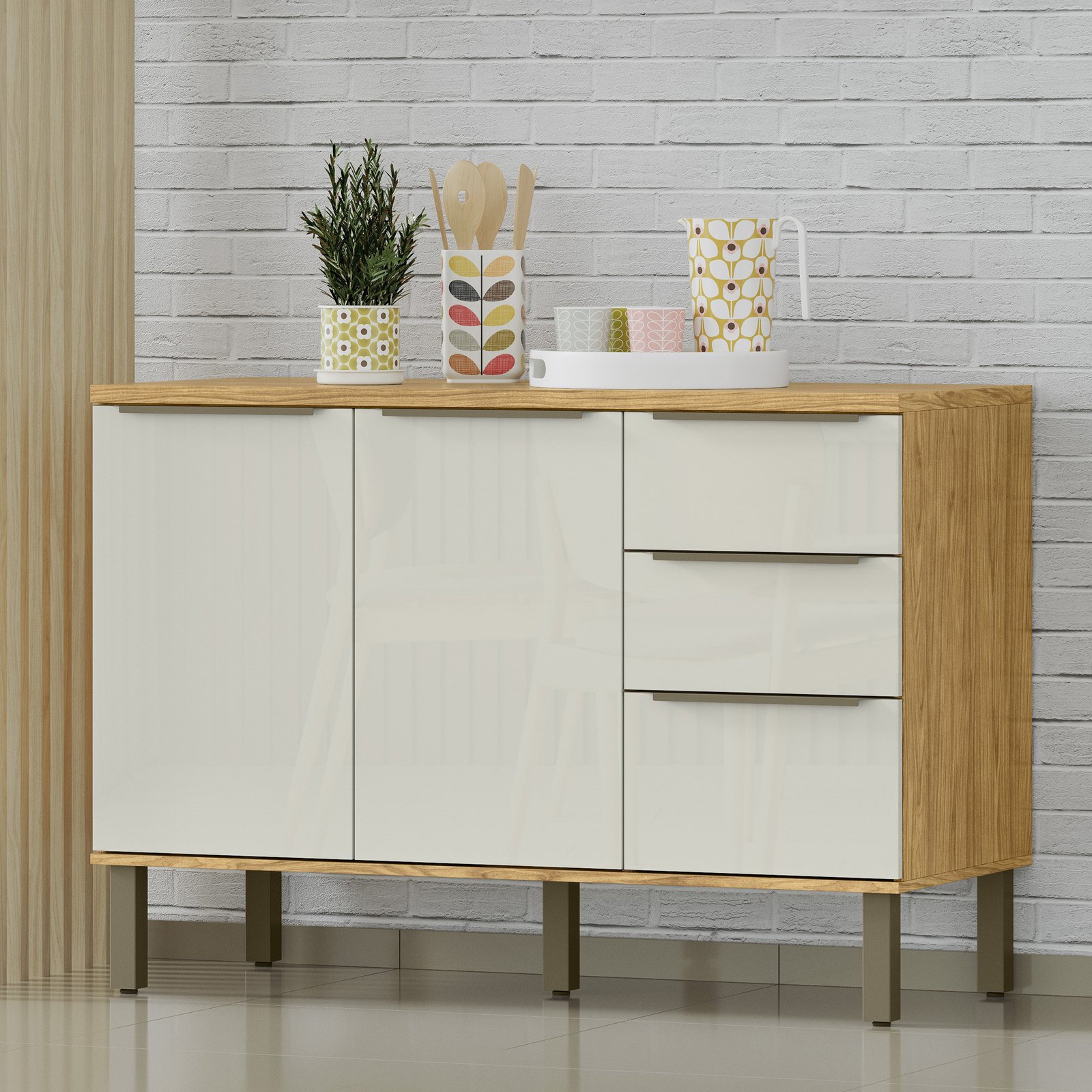 MX - Ambiente Individual - Balcão 1200 - Marrocos+OffWhite