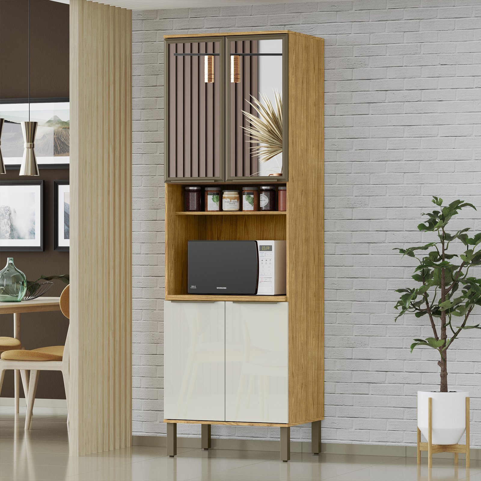 MX - Ambiente Individual - Torre Quente 1 Forno - Marrocos+OffWhite