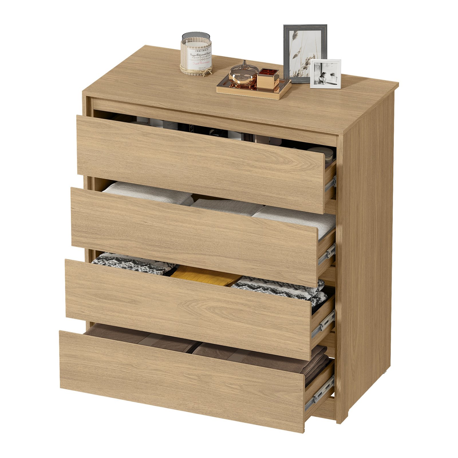 MX - Fundo Aberto - Cômoda Carla - Castanho+Castanho