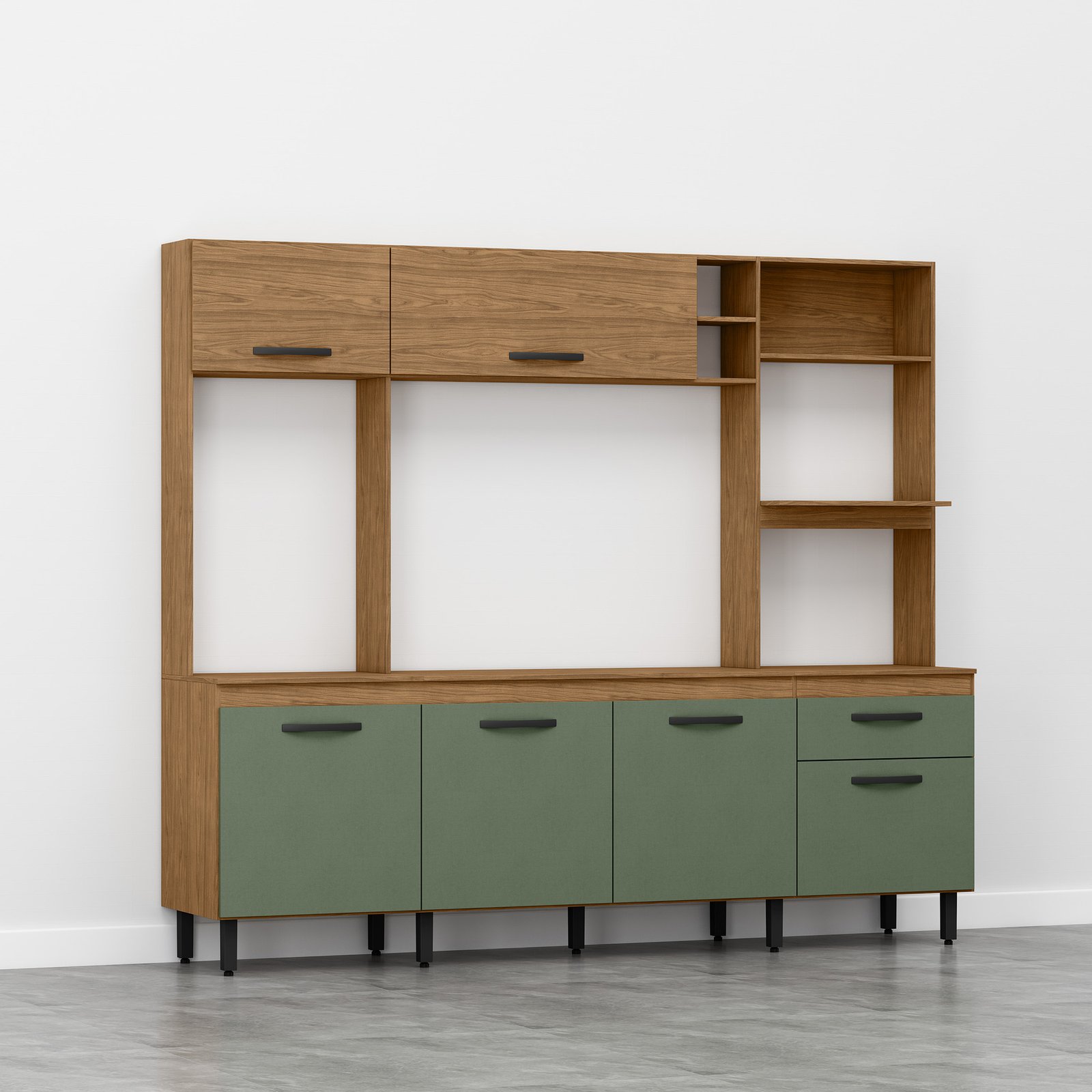 MX - Fundo Infinito Externo - Cozinha Zoe + Tampo - Freijo - Jade (1)