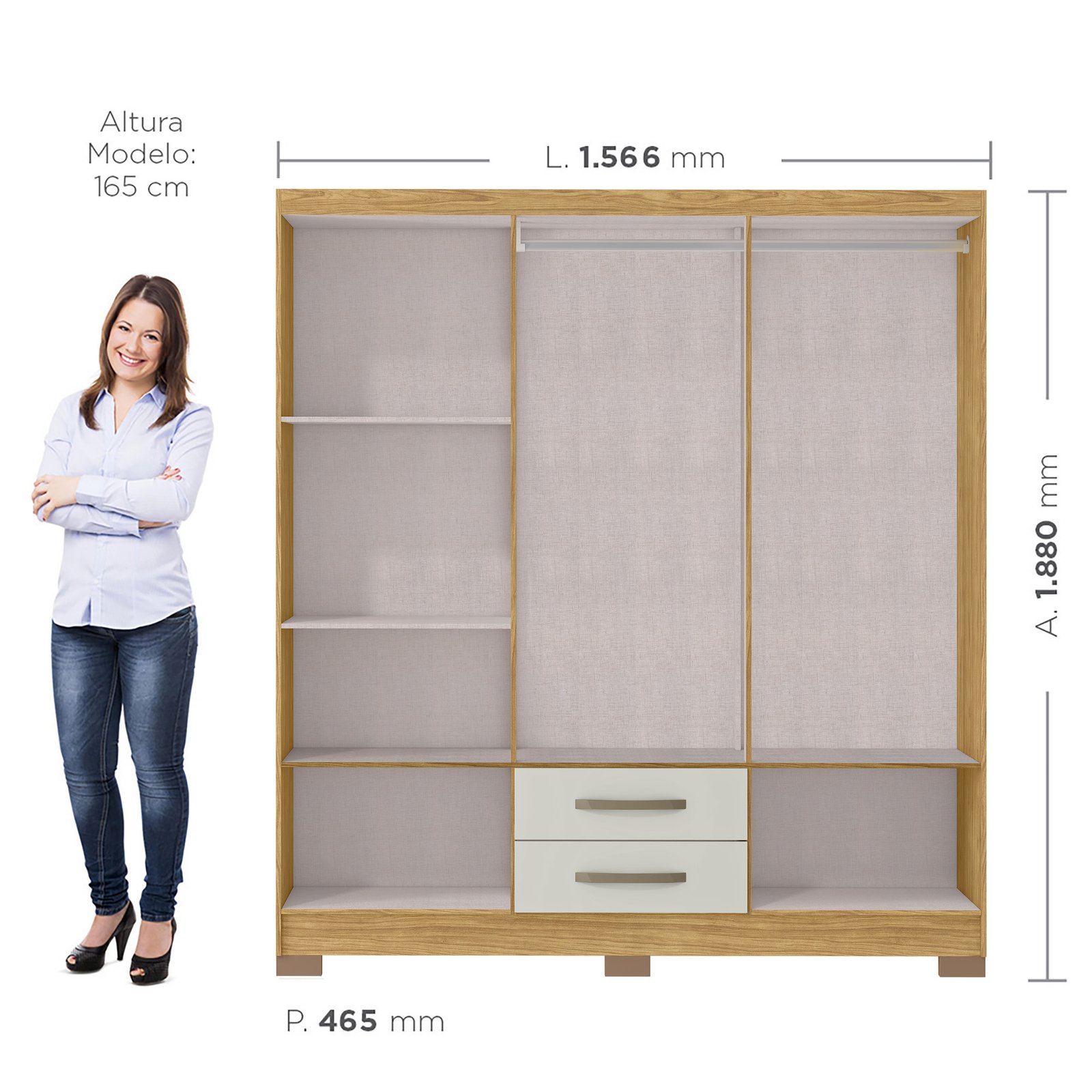 MX - Fundo Interno - Ref. Humano - Roupeiro Santiago 6 - Marrocos off
