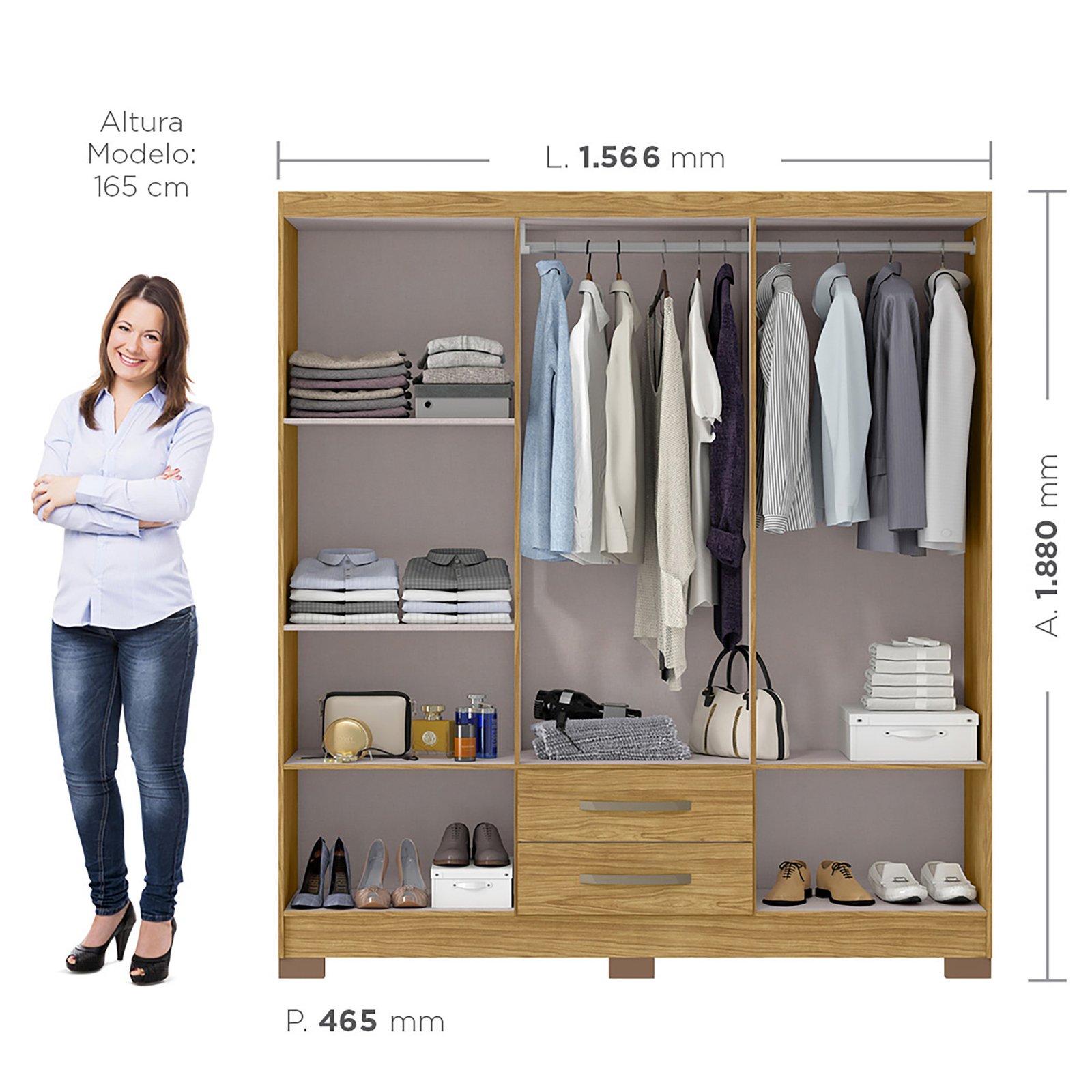 MX - Fundo Interno - Ref. Humano - Roupeiro Santiago 6 - Marrocos