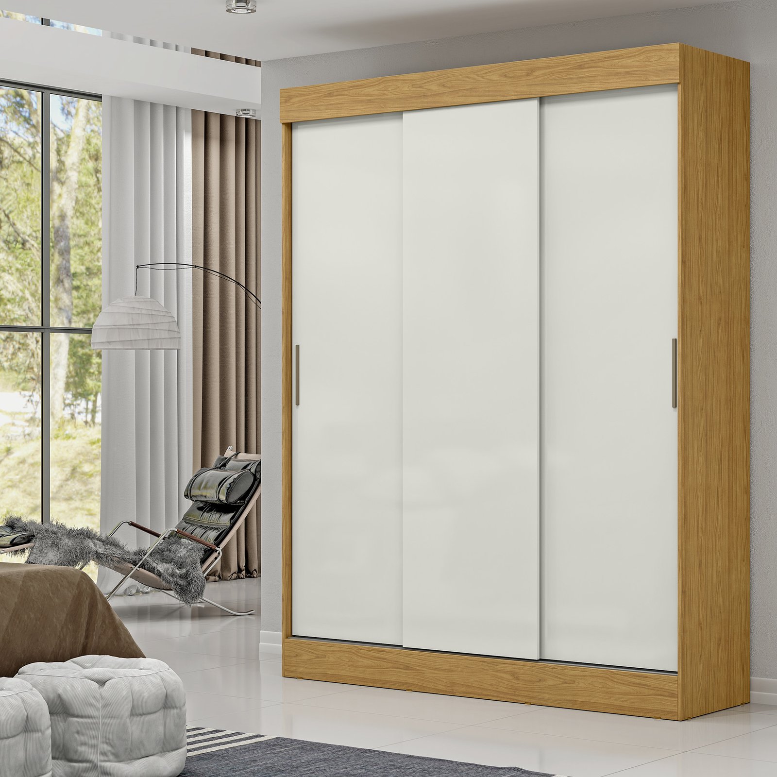 MX Móveis - Ambiente - Roupeiro Sirius - Marrocos+OffWhite