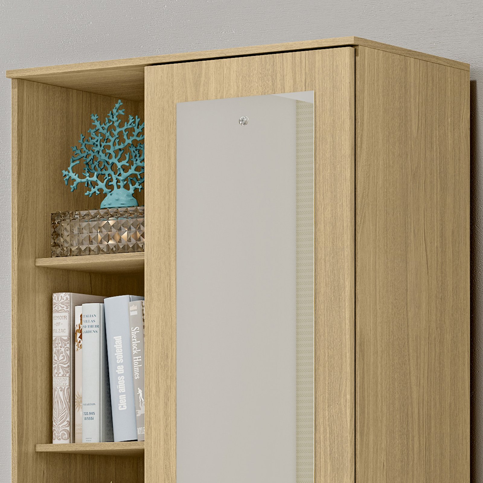 MX Moveis - Detalhe 3 - Multiuso Lince - Castanho - Castanho - Espelhos