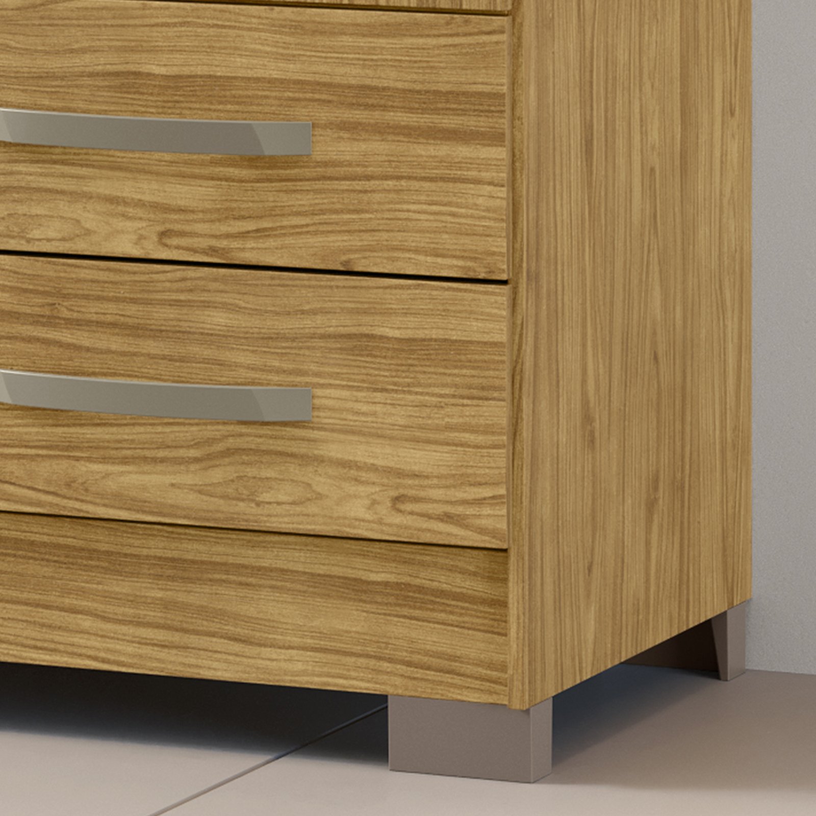 MX Moveis - Diferencial 1 - Roupeiro Santiago 4 Portas - Marrocos - Marrocos Ripado