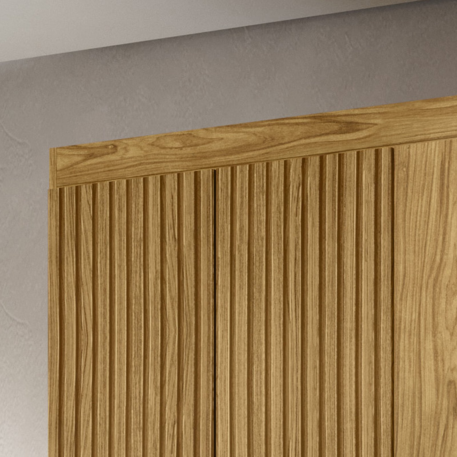 MX Moveis - Diferencial 3 - Roupeiro Santiago 6 Portas - Marrocos - Marrocos Ripado