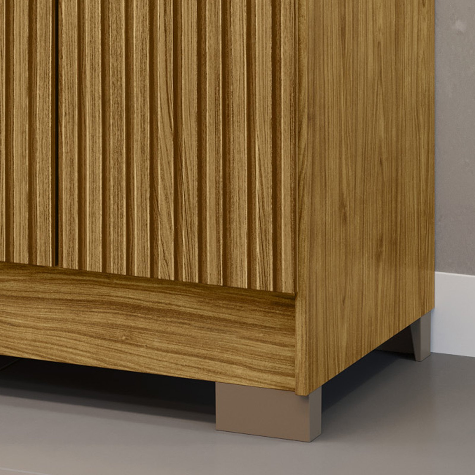 MX Moveis - Diferencial - Roupeiro Santiago 6 Portas - Marrocos - Marrocos Ripado