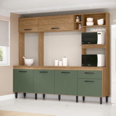 MX - Ambiente - Cozinha Zoe - Modelo 2+Tampo - Freijo + Jade (1)